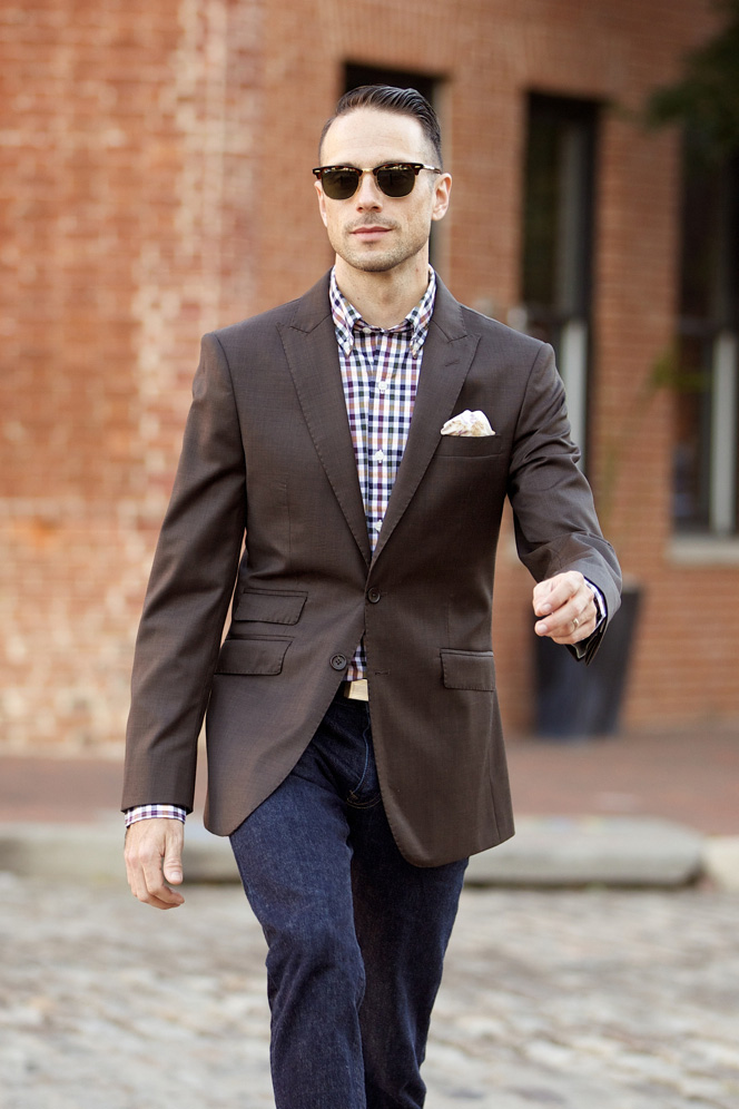 Brown Suit Jacket Separate - He Spoke Style