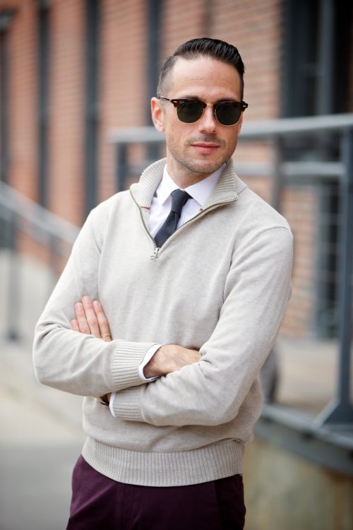 The Half Zip Sweater, Light Layers He Spoke Style