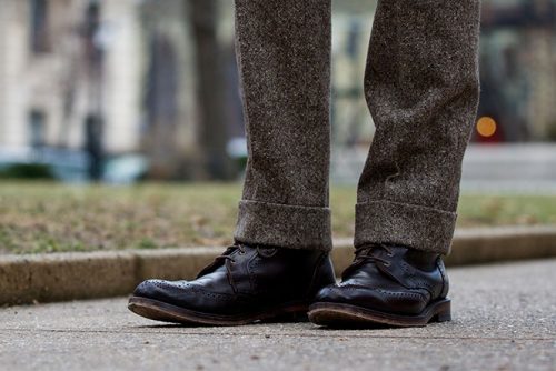 shoes to wear with tweed suit