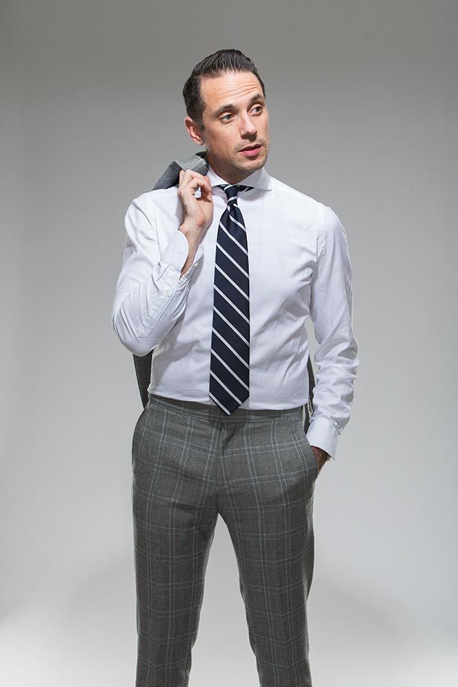 tapered suit pants