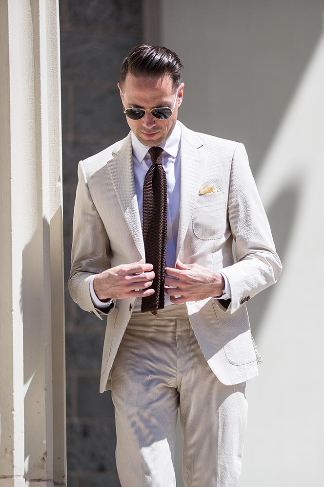 Dapper Spring Wedding Style: Seersucker Suit - He Spoke Style