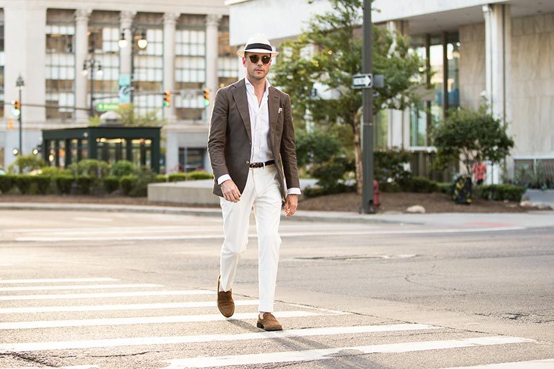 white pants outfit formal