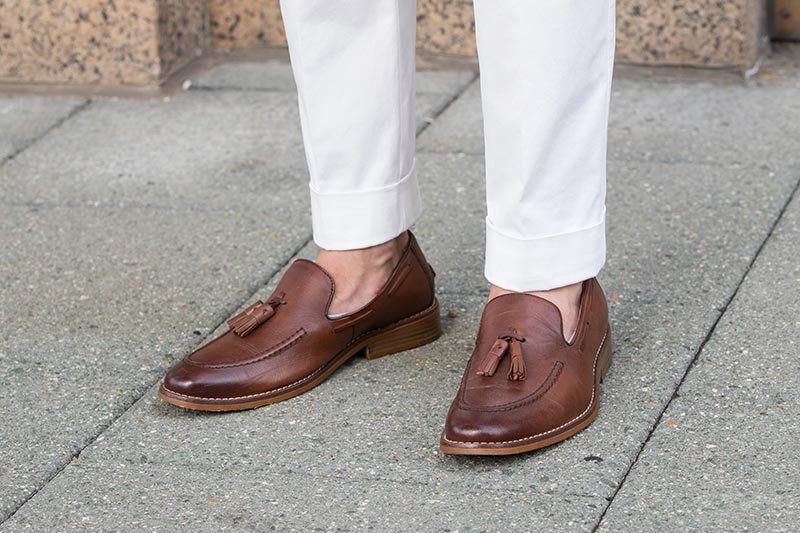 tassel loafer outfit
