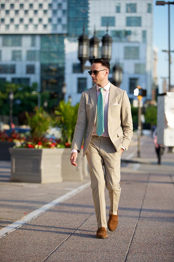 suit with loafers
