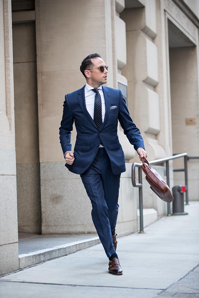 What to wear with navy blue shoes men