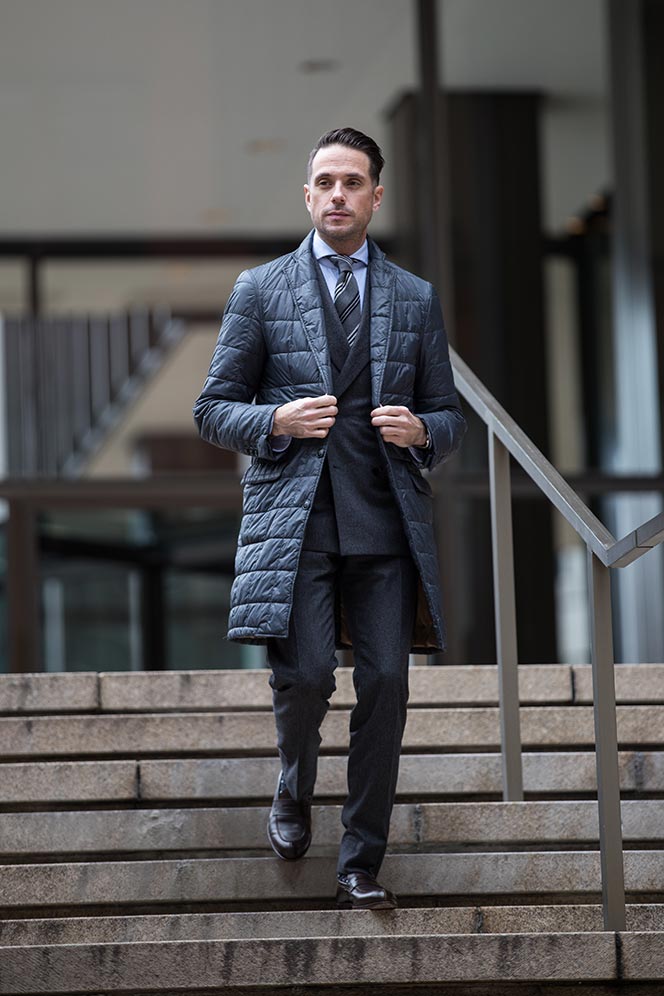 All Business Charcoal Flannel DoubleBreasted Suit He Spoke Style