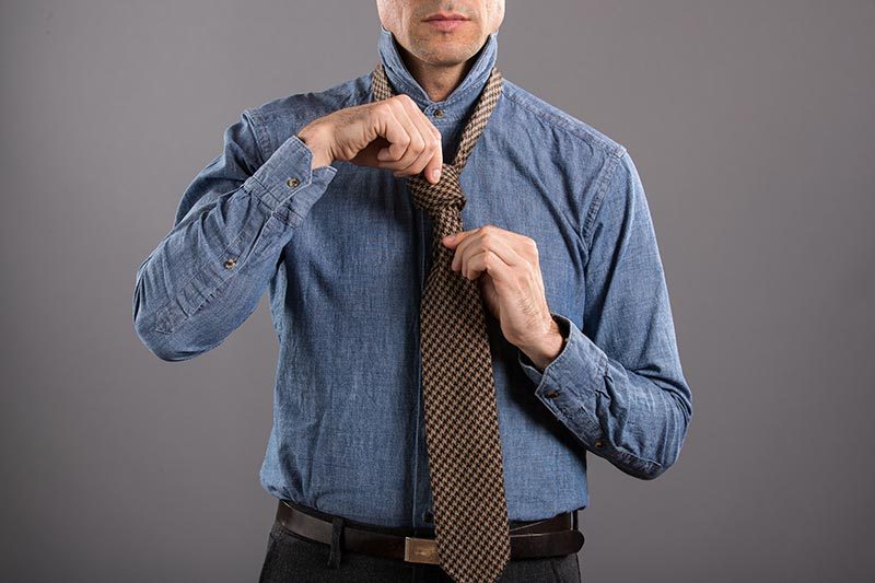 How To Tie A Double FourInHand Knot He Spoke Style