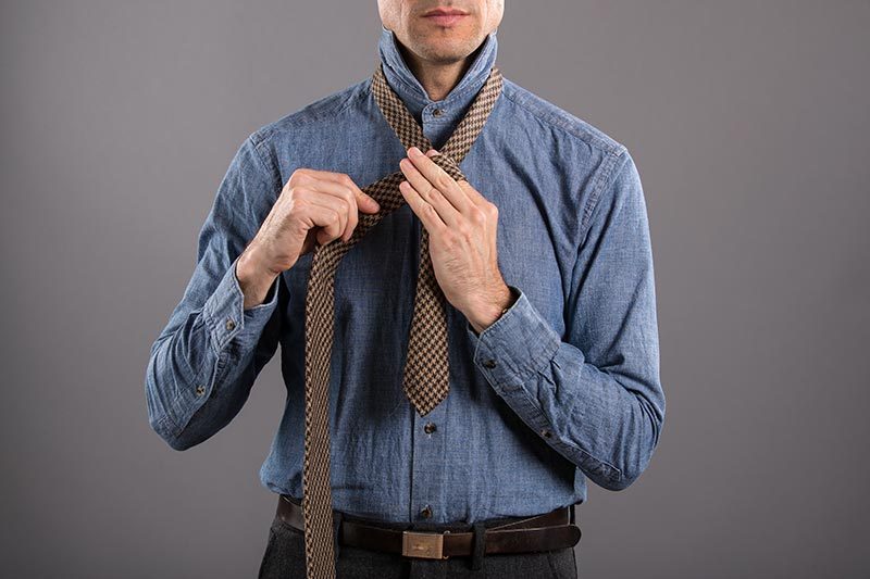 How To Tie A Double FourInHand Knot He Spoke Style
