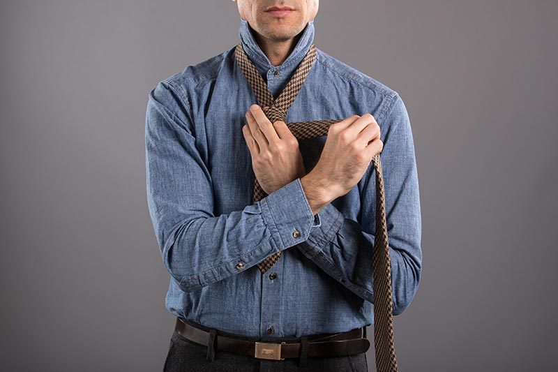 How To Tie A Double FourInHand Knot He Spoke Style