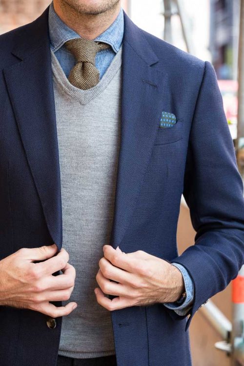 MustHave Knitwear The VNeck Sweater He Spoke Style