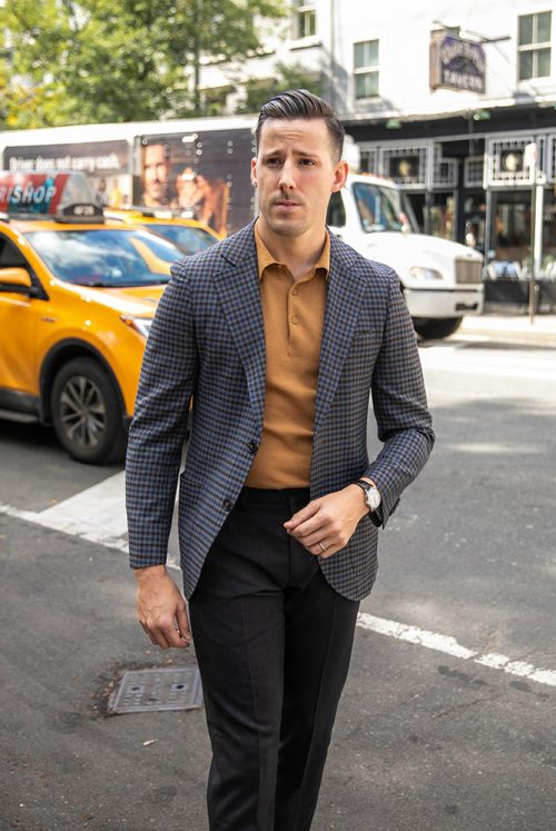 Want to Dress up Your Polo Shirt? Try This He Spoke Style