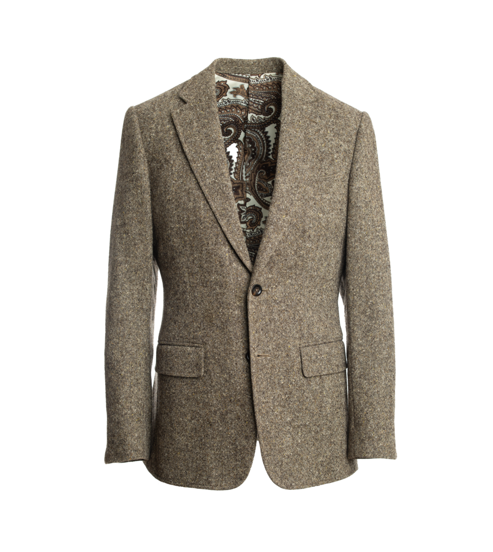 Brown Donegal Tweed Sport Coat He Spoke Style