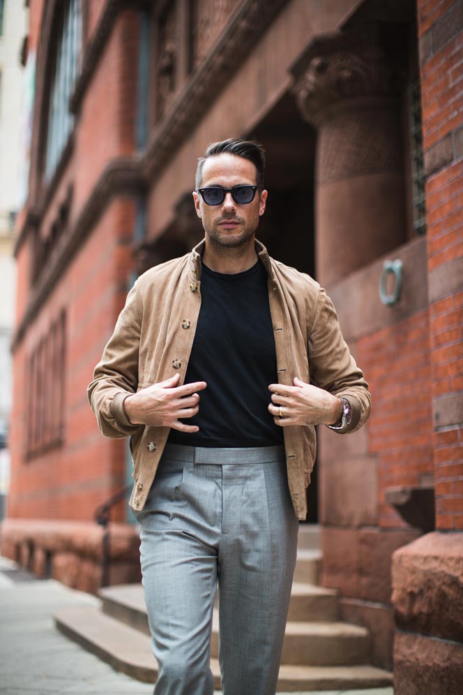 how-to-wear-valstar-sand-suede-jacket-valstarino | He Spoke Style