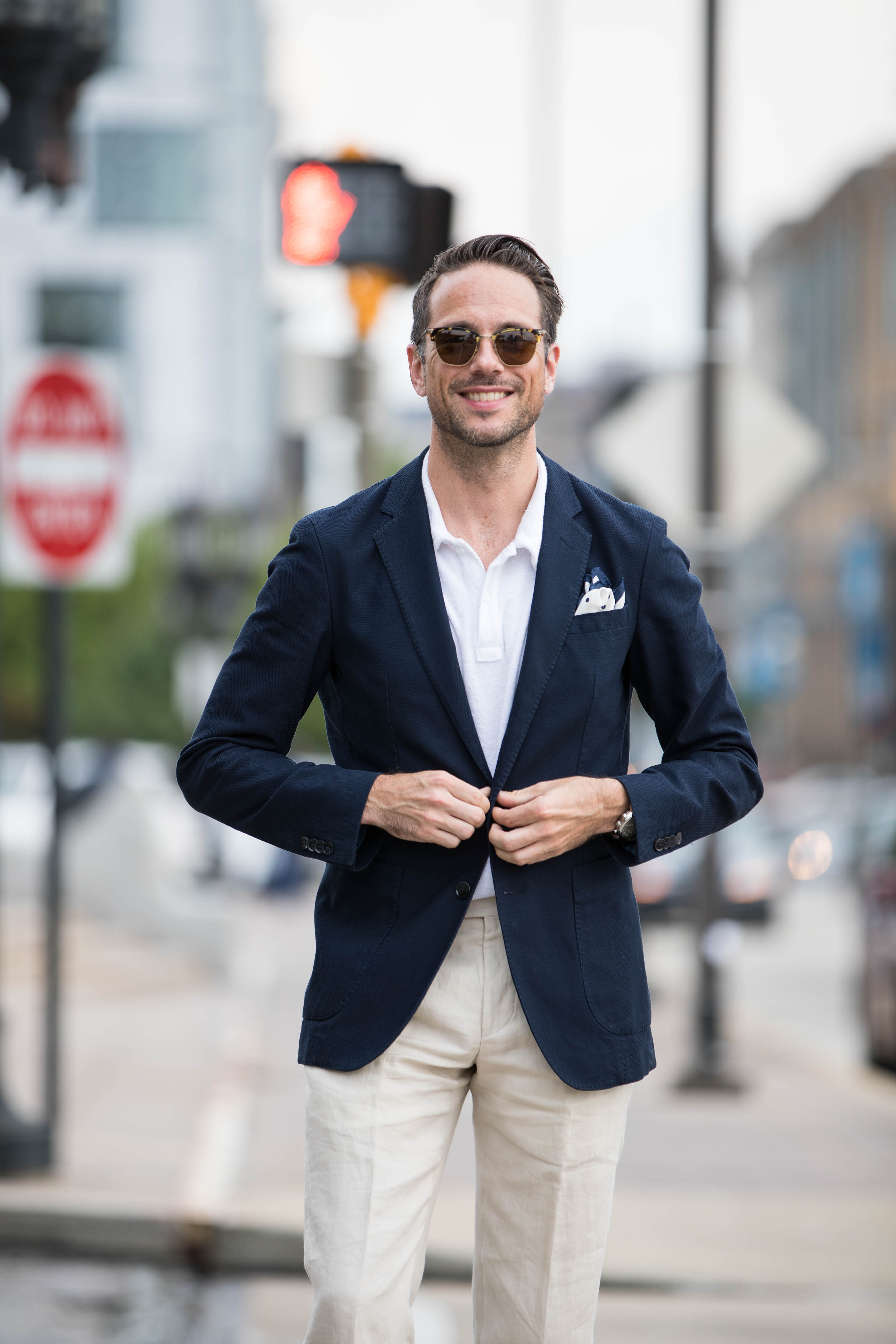 navy-blue-hopsack-sport-coat-with-white-polo-shirt-outfit-idea | He ...