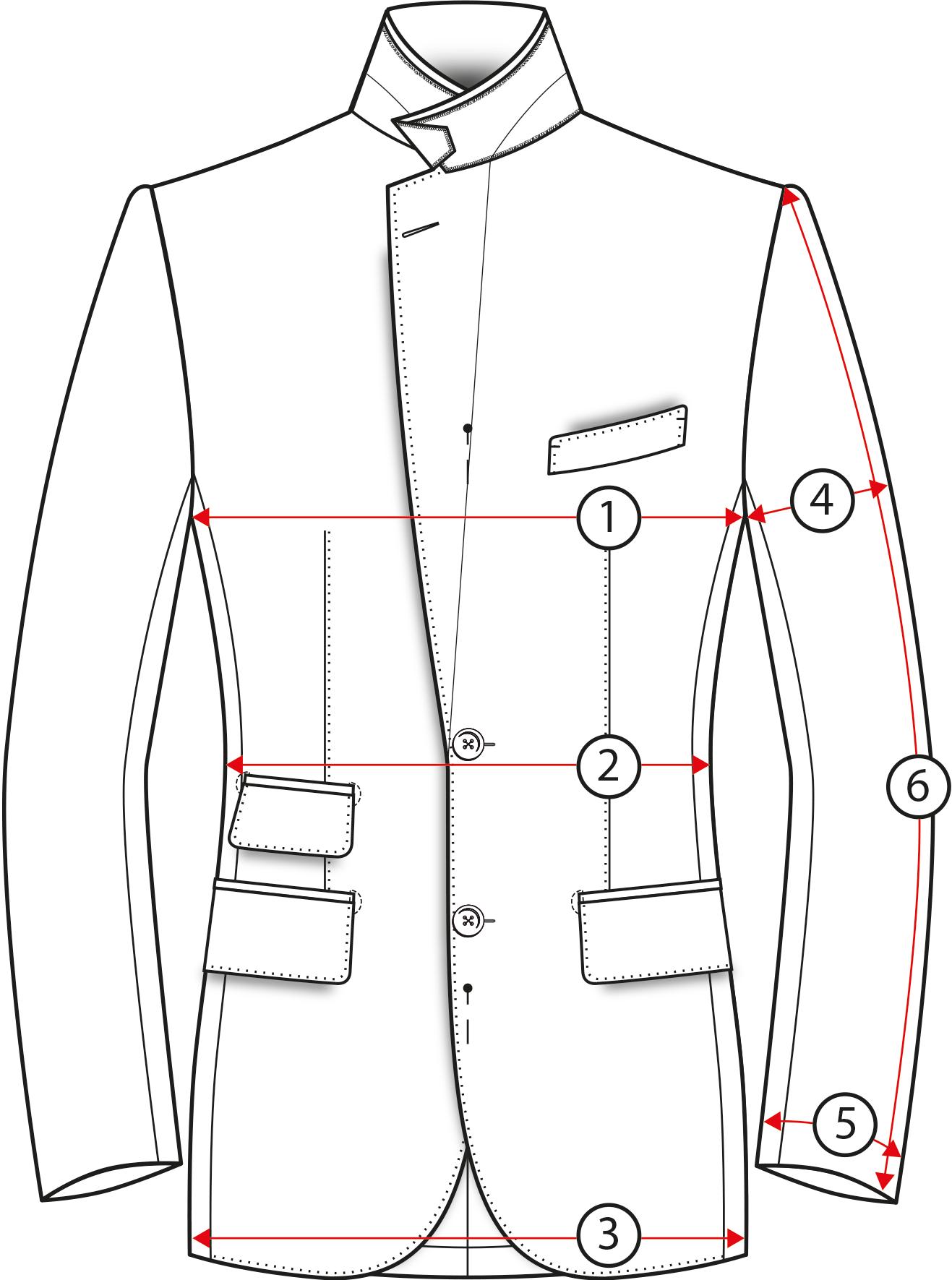 sizechartjktfront He Spoke Style