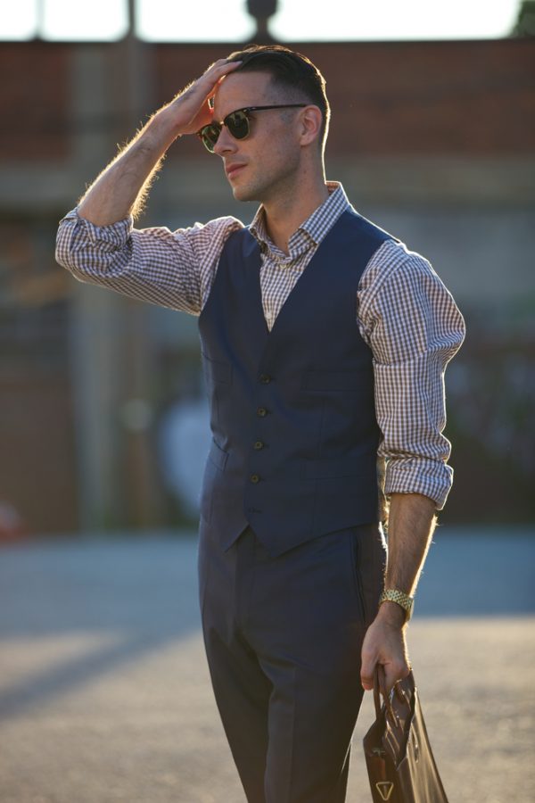 Blue Suit Waistcoat and Pants - He Spoke Style