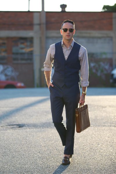 Blue Suit Waistcoat and Pants - He Spoke Style