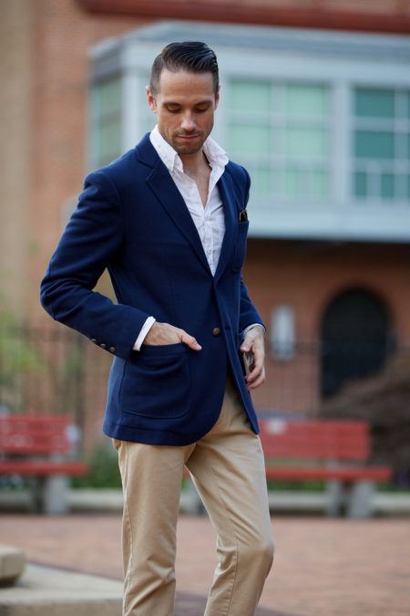 Navy Patch Pocket Blazer - He Spoke Style