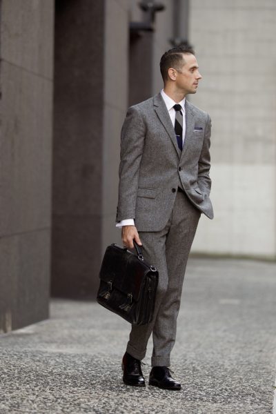 The Grey Tweed Suit | He Spoke Style