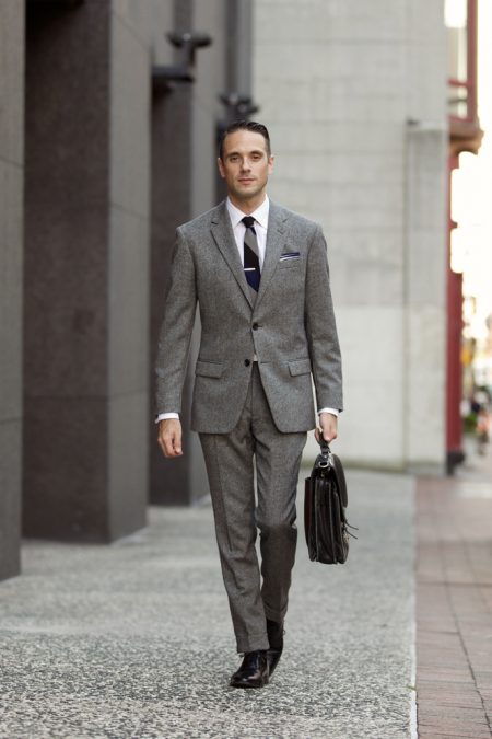 The Grey Tweed Suit | He Spoke Style