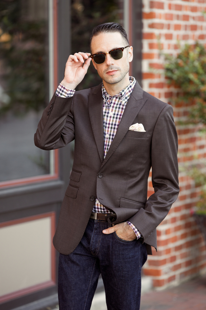 Brown Suit Jacket Separate - He Spoke Style