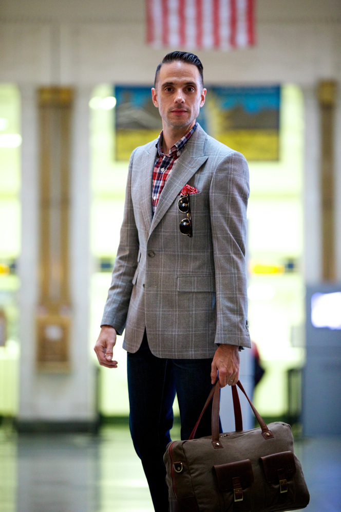 Plaid Suit Jacket - He Spoke Style