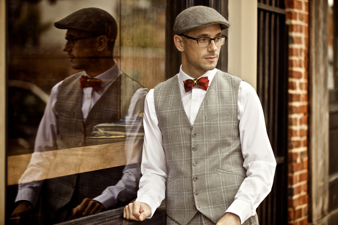 Grey Plaid Suit Waistcoat and Trousers - He Spoke Style