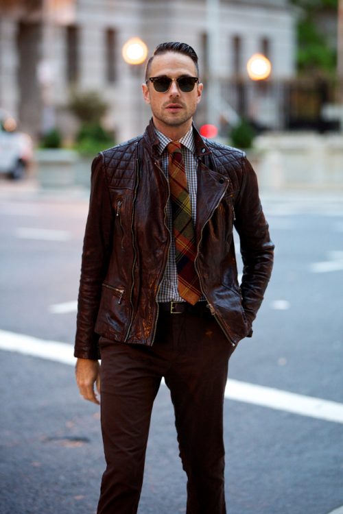 Oxblood Leather Jacket | He Spoke Style