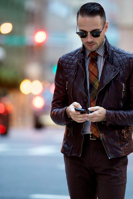 Oxblood Leather Jacket | He Spoke Style