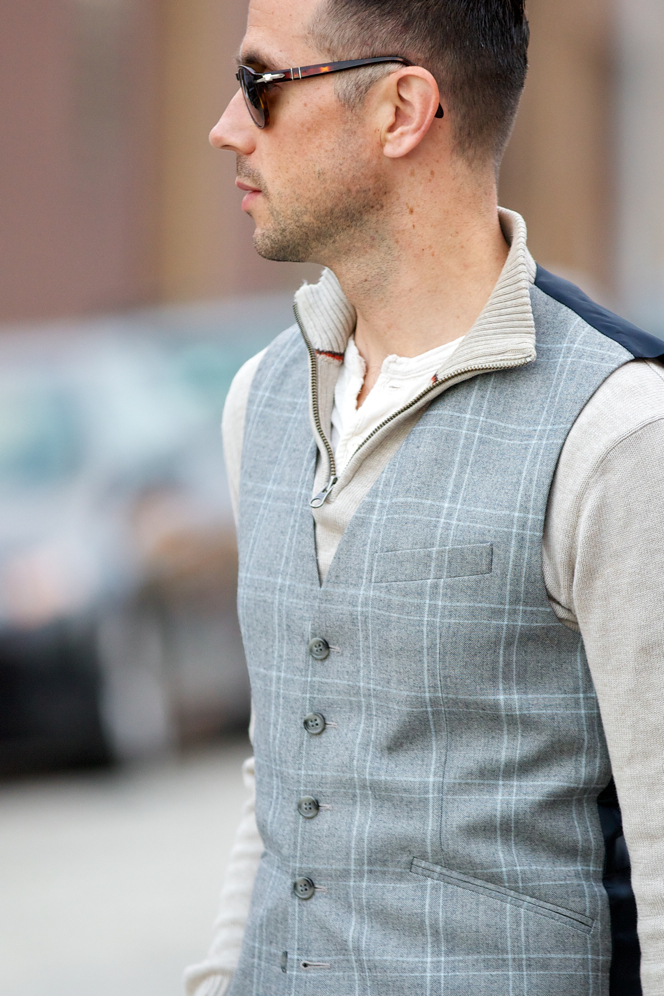 Plaid Three Piece Suit: Waistcoat Separate - He Spoke Style
