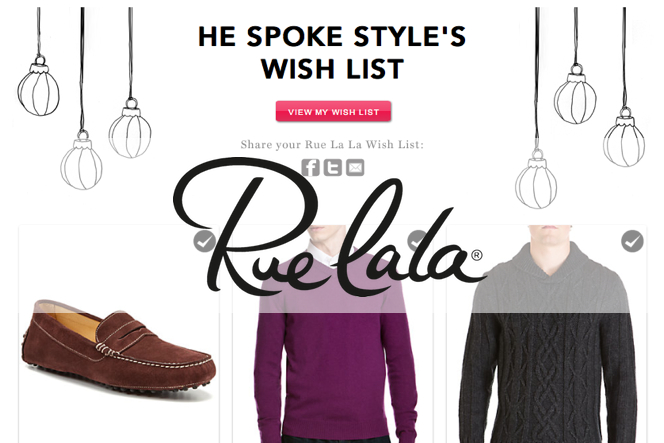 Rue La La Wish List - He Spoke Style