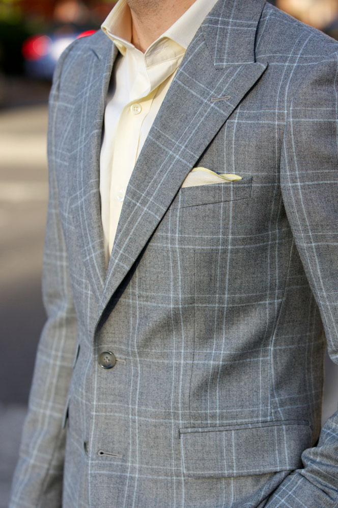 Grey Plaid Suit - He Spoke Style