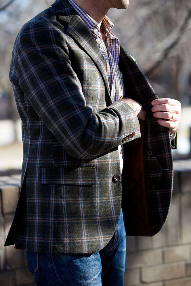 How To Wear a Patterned Shirt with a Blazer - He Spoke Style