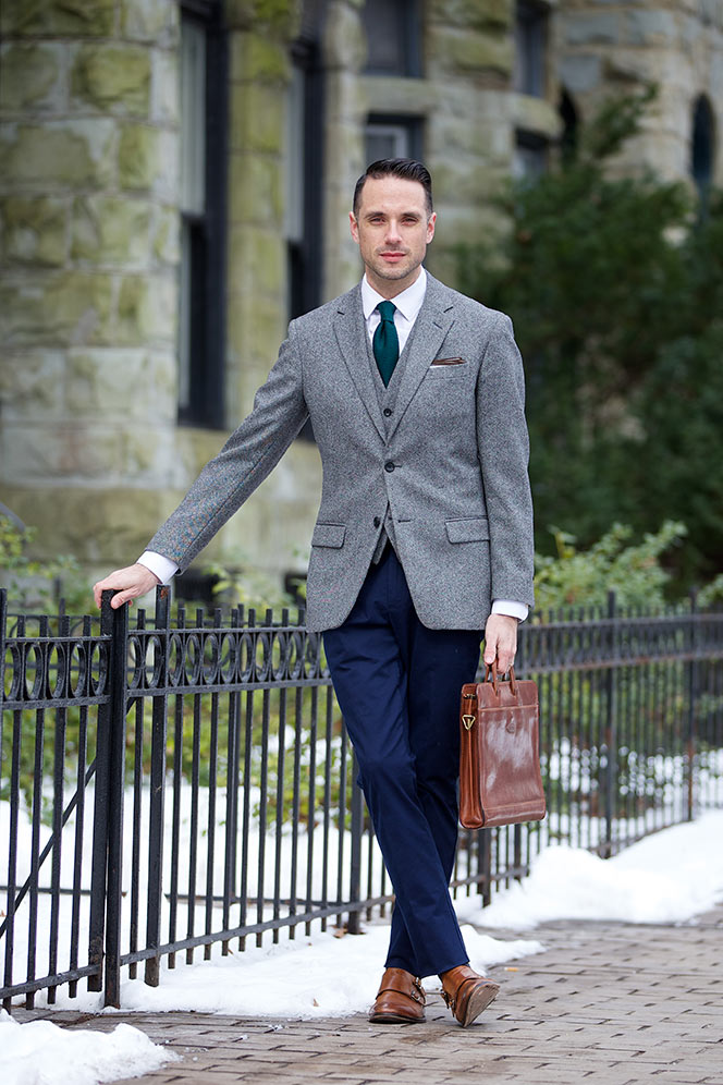 Tweed Blazer and Waistcoat - He Spoke Style