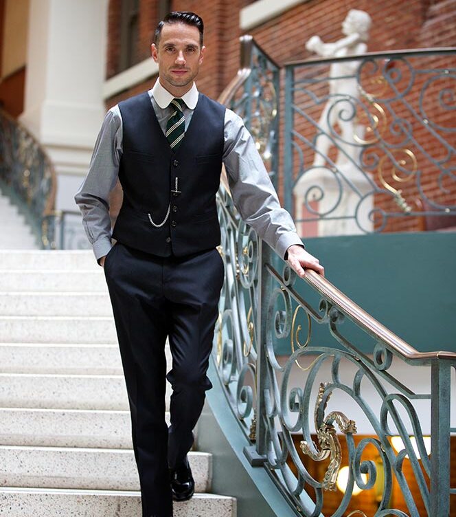 Black Waistcoat and Pants - He Spoke Style