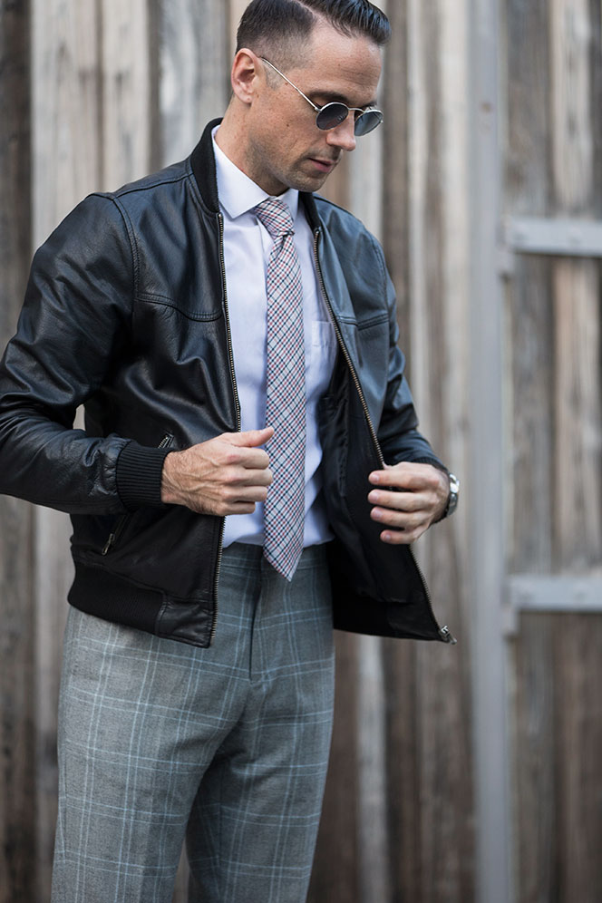 Dress Up Your Leather Jacket - He Spoke Style