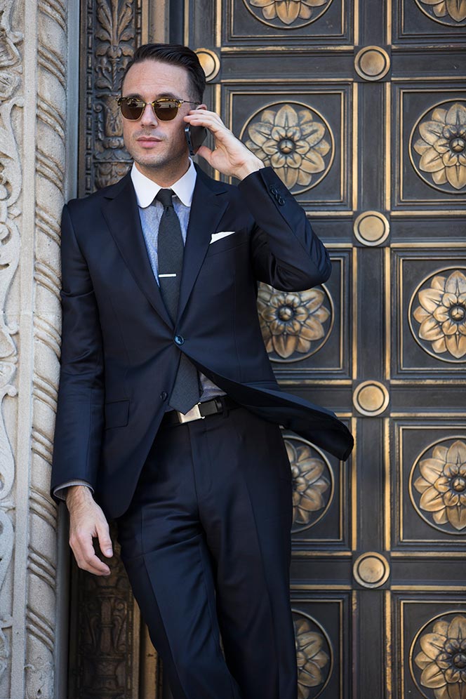 Classic Navy Suit - He Spoke Style