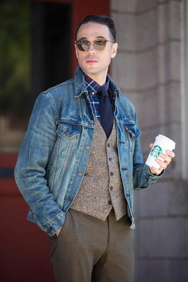 Mixing Fall Fabrics: Denim, Tweed, and Flannel | He Spoke Style