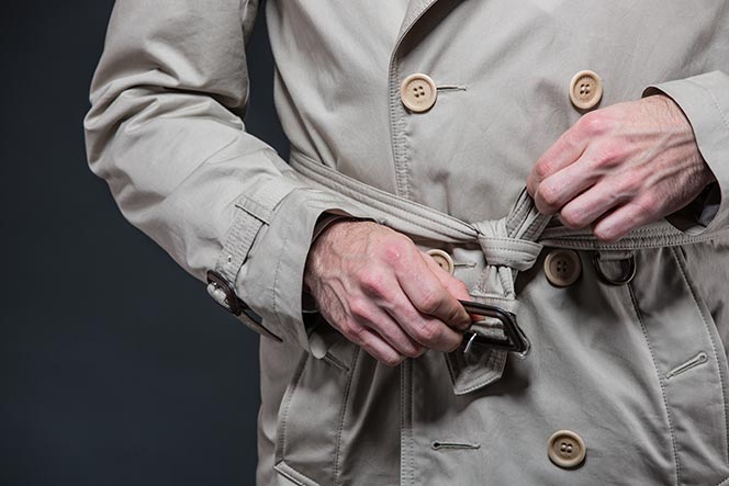 burberry trench coat belt knot