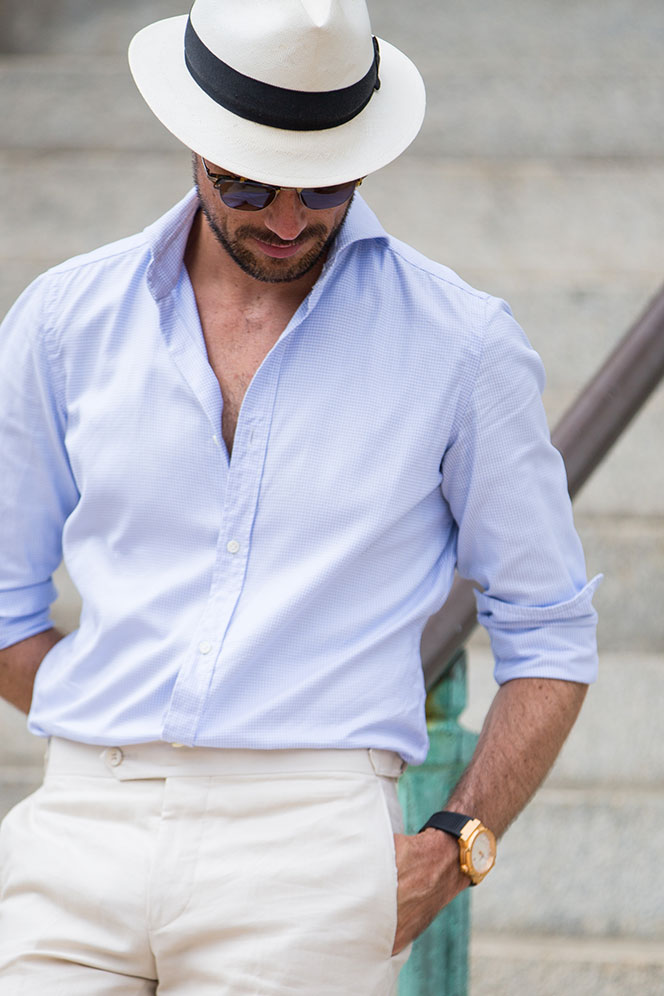 Goorin Bros Panama Hat Al Bazar Shirt - He Spoke Style