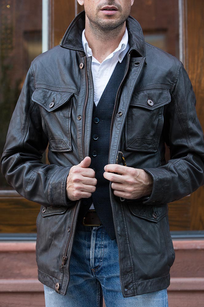 Timberland Leather Jacket - He Spoke Style