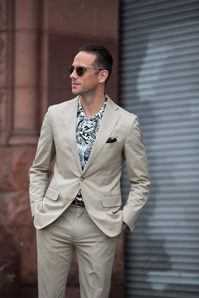 Brooks Brothers Khaki Cotton Suit - He Spoke Style