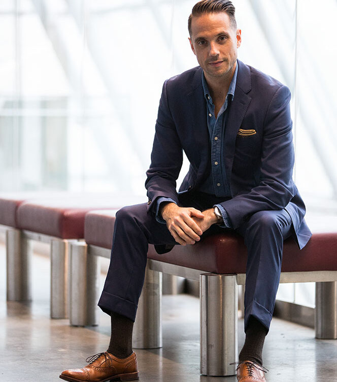 Wearing a Suit Without a Tie - He Spoke Style