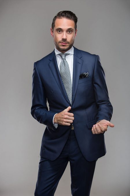 How To Button a Suit - Two Button Double-Breasted Suit - He Spoke Style