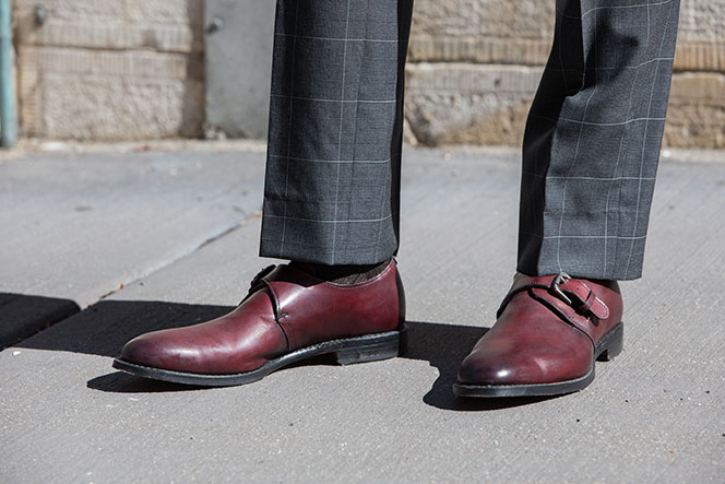 Allen Edmonds Warwick Oxblood Monk Strap Shoes - He Spoke Style