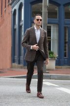 Plaid Mens Blazer - Fall Mens Outfit Ideas - He Spoke Style