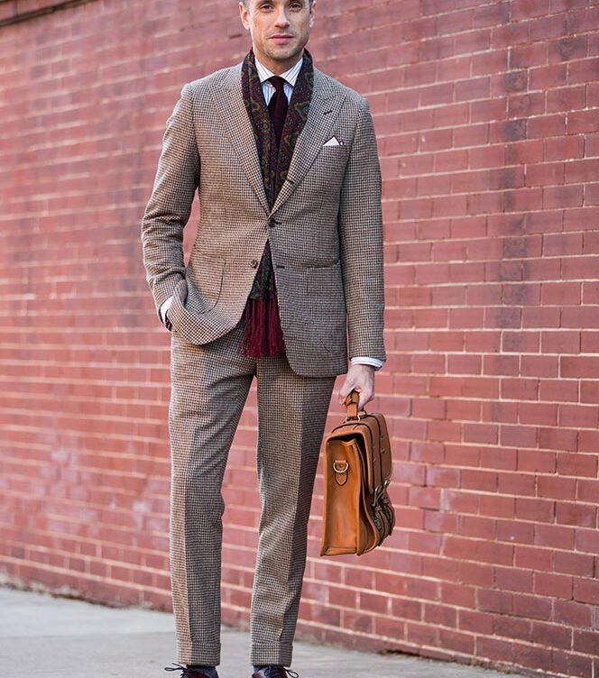 How To Wear a Houndstooth Suit - He Spoke Style