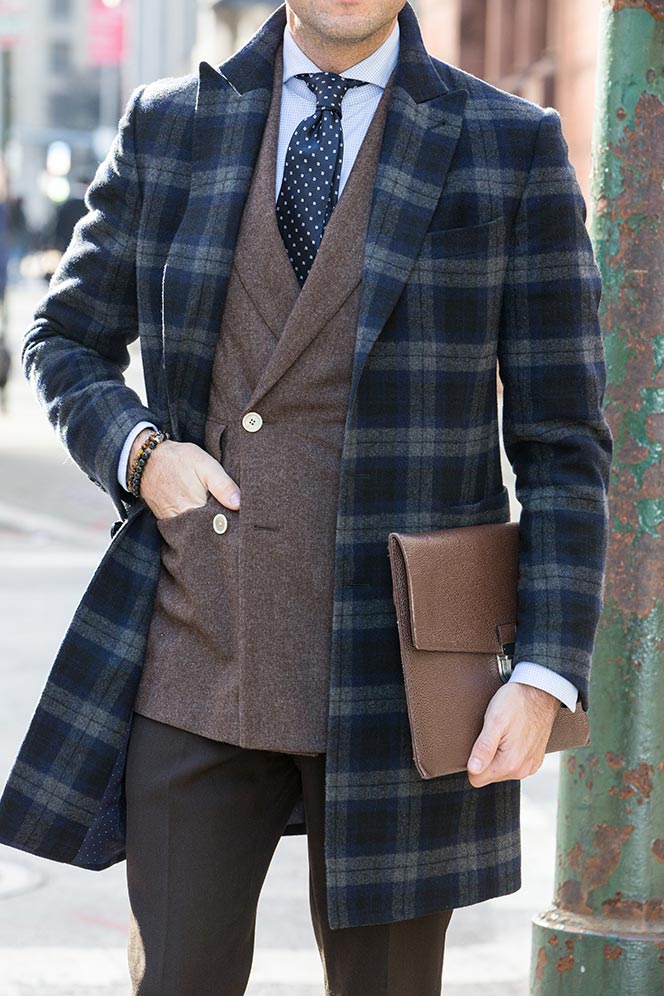 double breasted brown blazer men