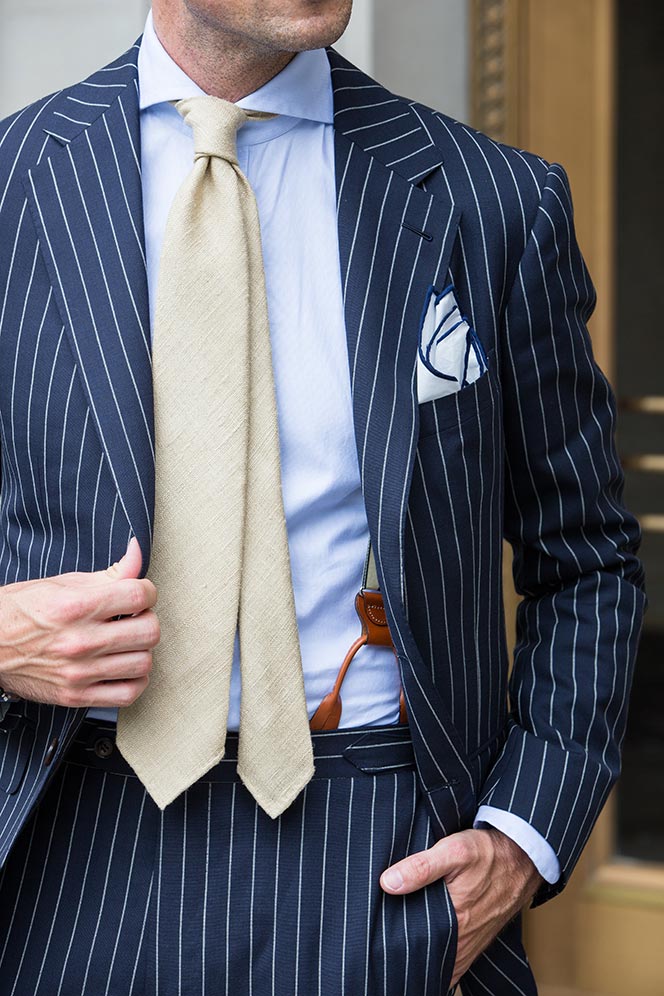 history of pinstripes pattern
