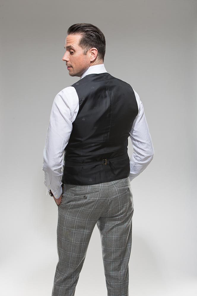 Mens Suits With Waistcoat - Mens Waistcoat Formal Business Suit Retro ...